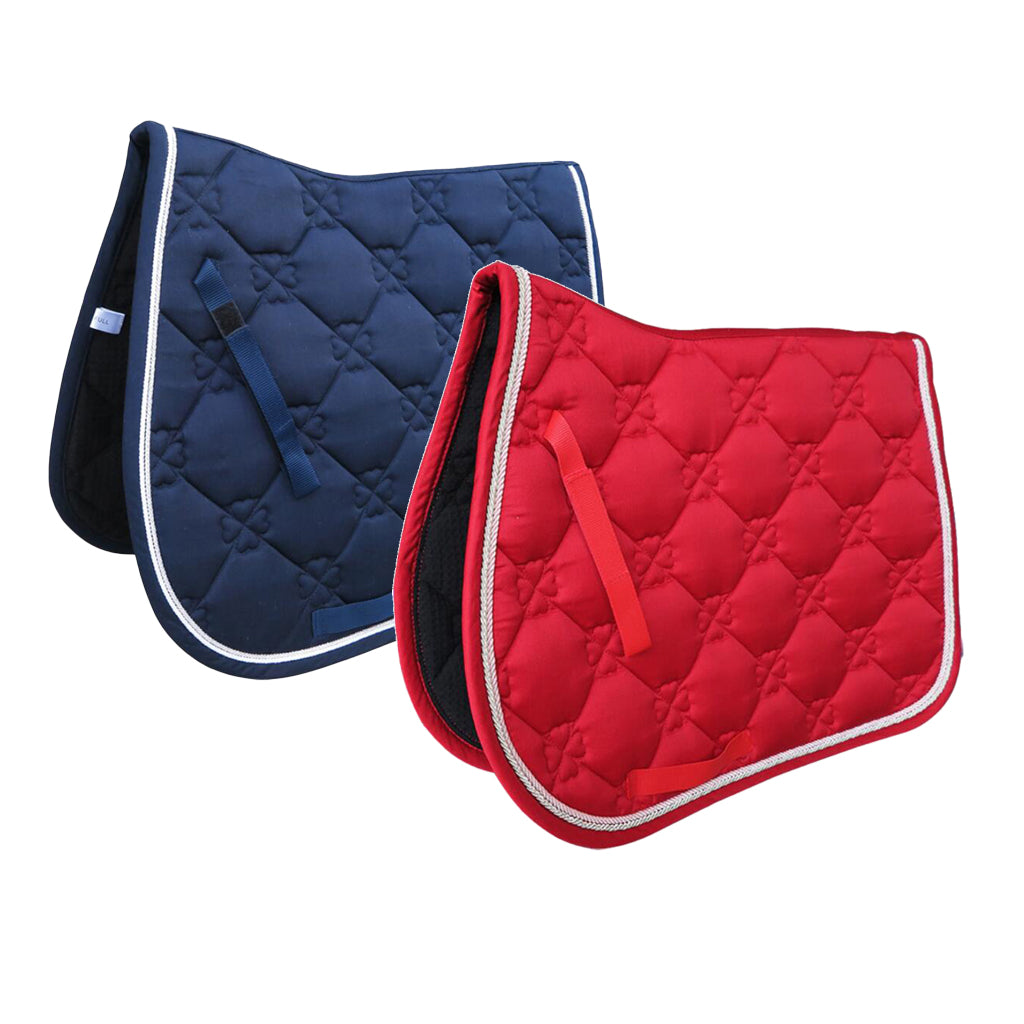 All Purpose Saddle Pad Equestrian Bareback Riding Pad Horse Riding Pad for Horse Riding Show Jumping Performance Equipment