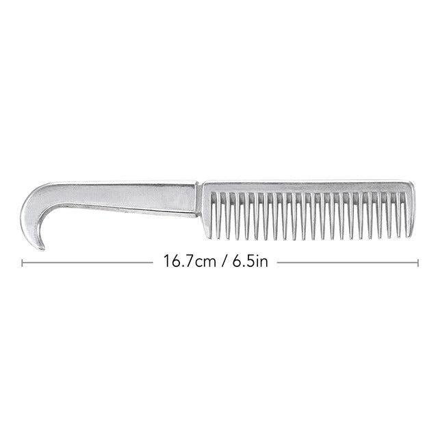 Professional Aluminum Alloy Horse Comb Tool Equipment For Horse Care Products Mane Tail Pulling Comb Horse Grooming Tool