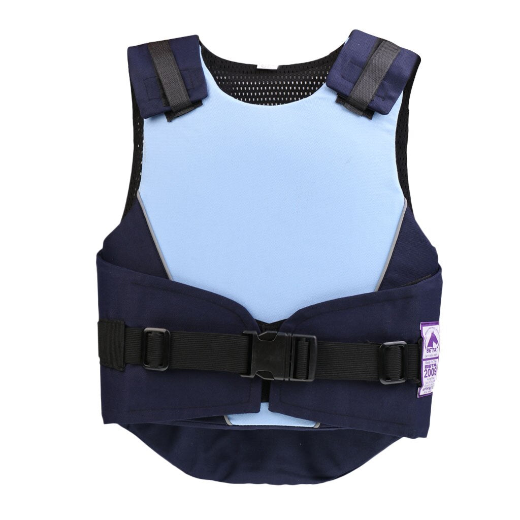 Kids Horse Riding Vest Safety Eventing Equestrian Body Protector Blue/Pink, 3 Sizes