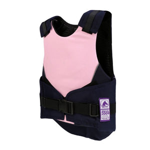 Kids Horse Riding Vest Safety Eventing Equestrian Body Protector Blue/Pink, 3 Sizes