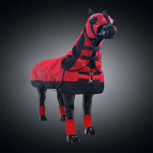 Windproof Horse-clothes Detachable horsecloth Horse Clothing Rug with head cover and leggings