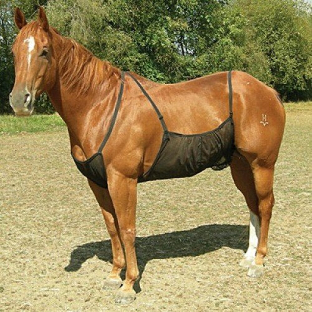Outdoor Anti-scratch Mesh Anti-mosquito Net Fly Horse Abdomen Comfortable Rug Adjustable Elasticity Bite Protective Cover