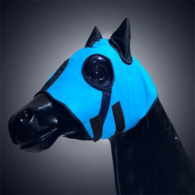 Waterproof windproof horse head cover Fly mask breathable cotton Horse eye mask