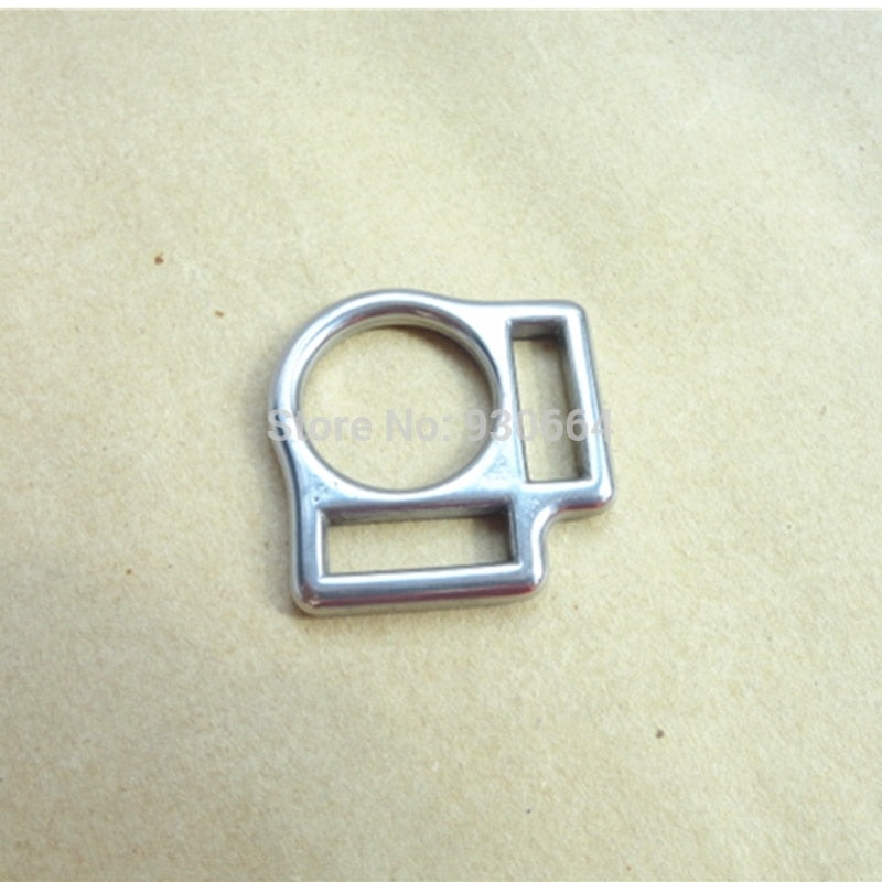 20PCS Per Lot  Stainless Steel Horse Halter Square Buckle With 2 Slots Inner width 2cm  P009