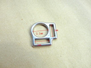 20PCS Per Lot  Stainless Steel Horse Halter Square Buckle With 2 Slots Inner width 2cm  P009