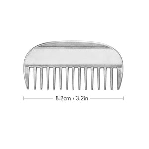 Genuine Horse Comb Aluminum Alloy Horse Cleaning Tool Mane Tail Pulling Combs Grooming Equipment Horse Care Accessories 3.2-6.5"