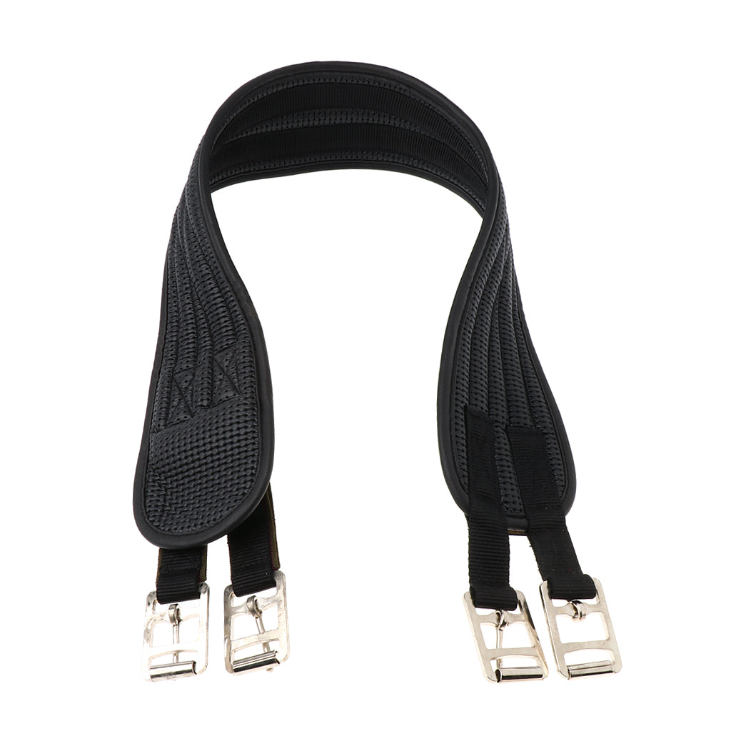 2019 New Hot Selling Padded Equestrian Non Slide Horse Girth with Strap Pony Belly Cinch Buckle 120cm Horse Girth with Strap