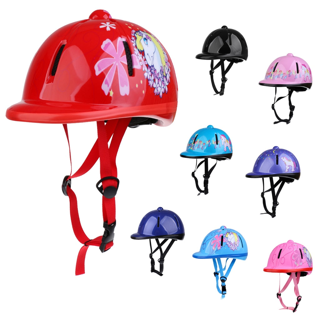 Adjustable Horse Riding Hat Ventilated Helmet Horse Riding Equipment Body Protectors For Kids Childs Toddlers PVC